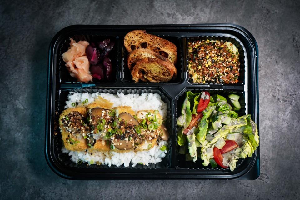 Neon Pigeon - Agedashi Tofu Bento