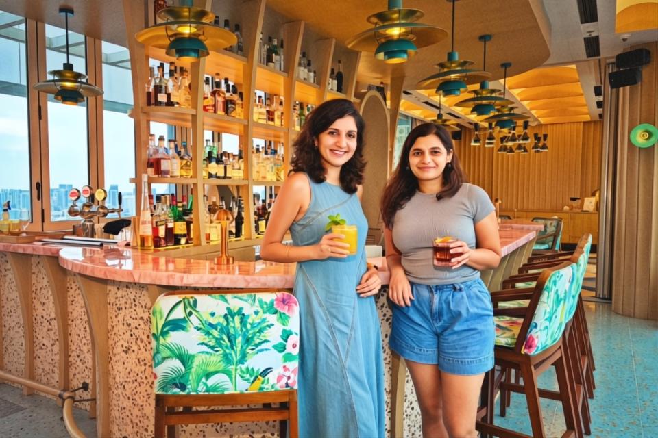 Tania and Harnoor at Las Palmas