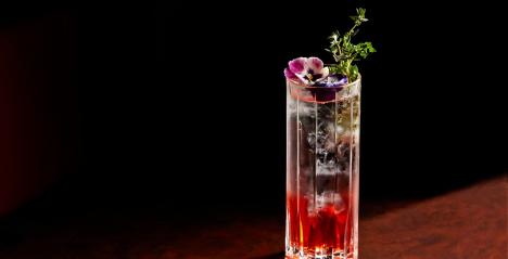 Vodka Strawberry Thyme Fizz