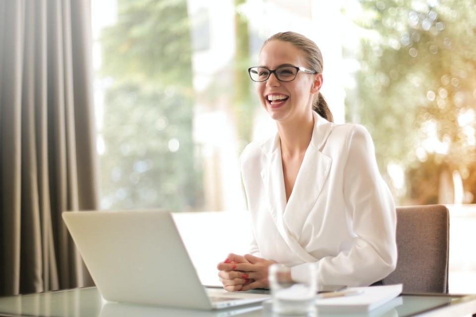 Woman candidate at a job interview in Singapore