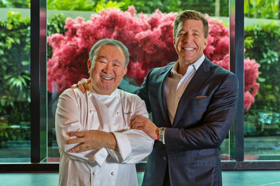 Chef Tetsuya and John Kunkel Celebrity Chef Tetsuya Wakuda's WAKUDA Singapore Presents a Culinary Symphony of Tradition and Modernity