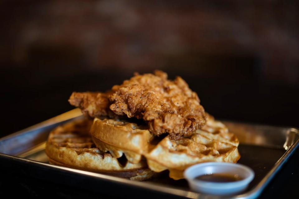 chicken and waffles