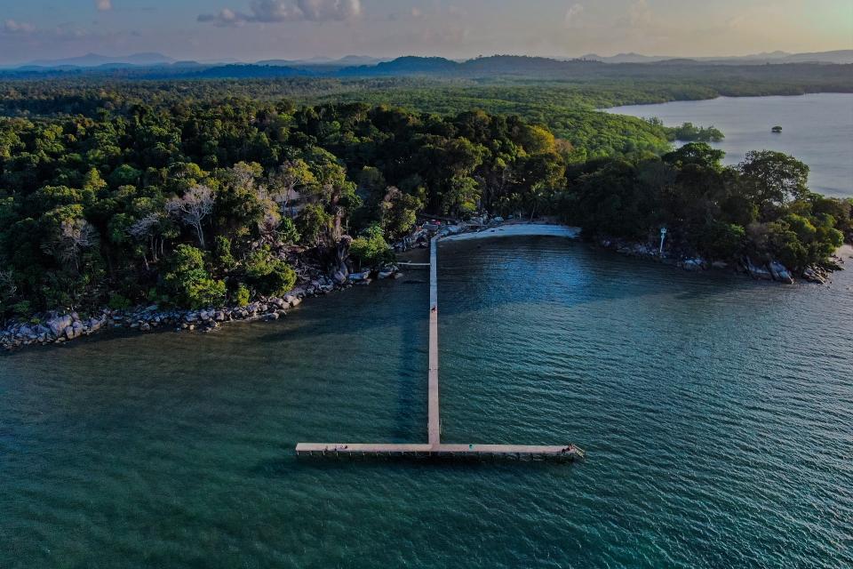Beach Pier in Belitung Archipelago