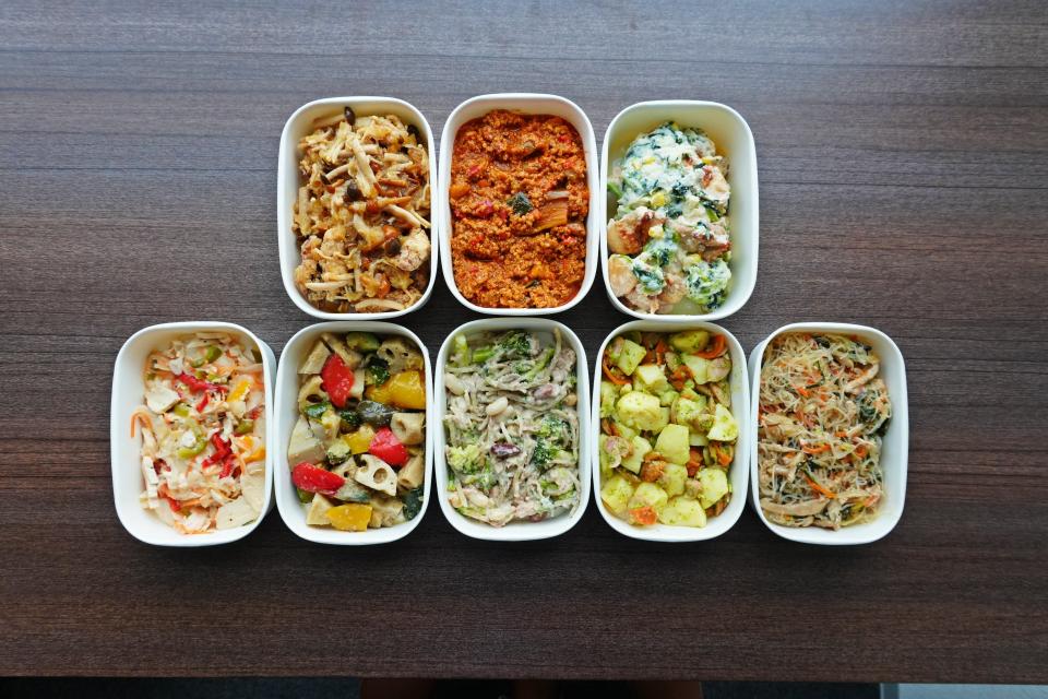 A variety of Tsuklios dishes