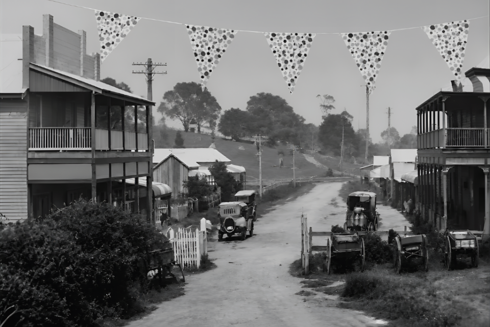 Billinugel street scape back in the 1880s