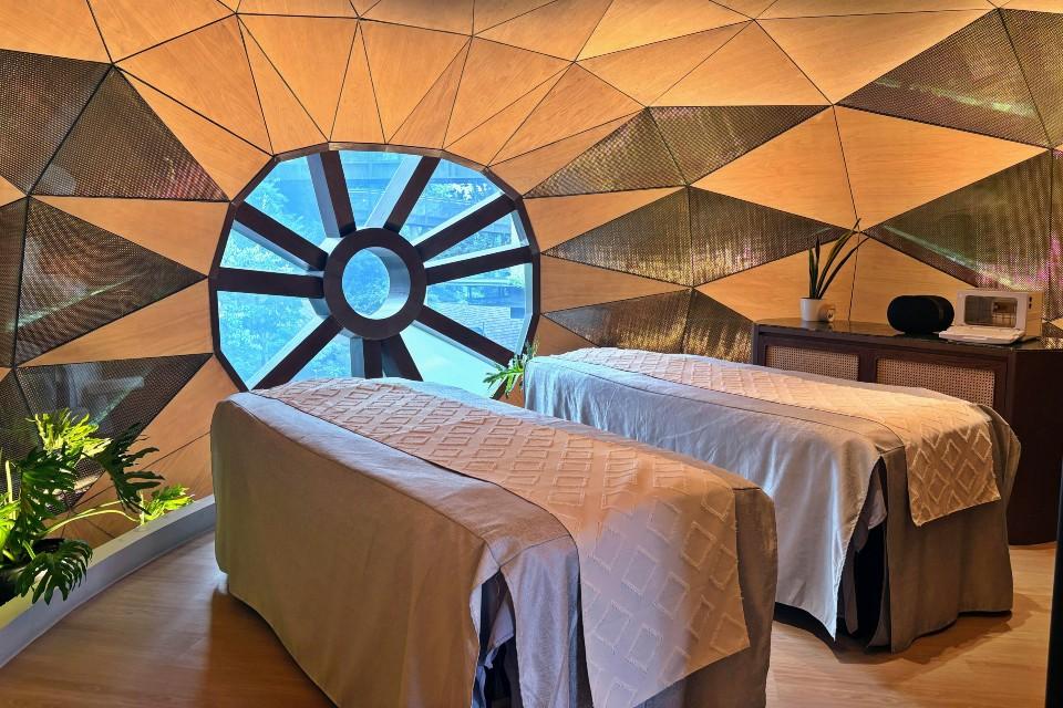One of the treatment rooms at the spa
