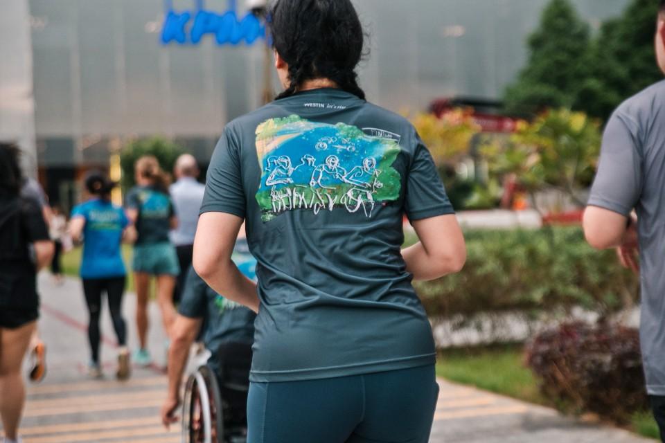 Westin X Closeup of Painting on T Shirt