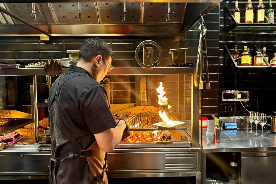 open kitchen counter