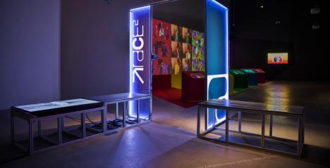 Exhibition view of 'Can Everybody See My Screen_' exhibition at SAM at Tanjong Pagar Distripark; image courtesy of Singapore Art Museum